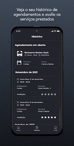 Android application Barbearia Barber Style screenshort