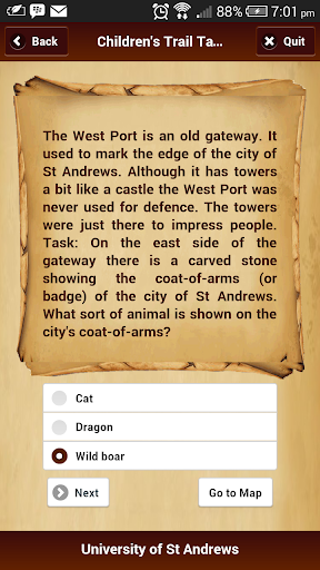 Mediaeval St Andrews Chinese