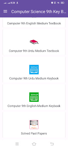 Android application Computer Science 9th Key Book screenshort