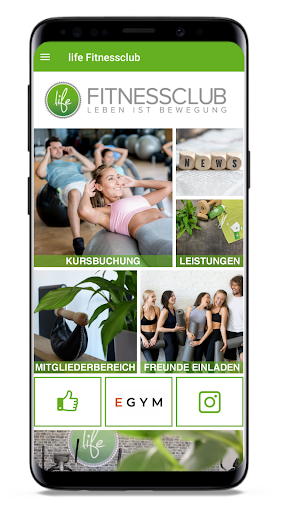 Android application life Fitnessclub Amberg screenshort