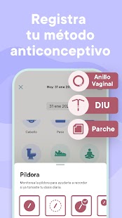 Calendario Menstrual Clue Screenshot