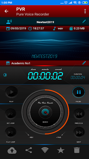 Pure Voice Recorder Screen 2