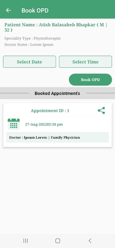 Shanti Clinic Screen 3