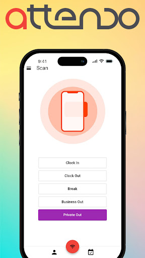 Android application Attendo Terminal screenshort