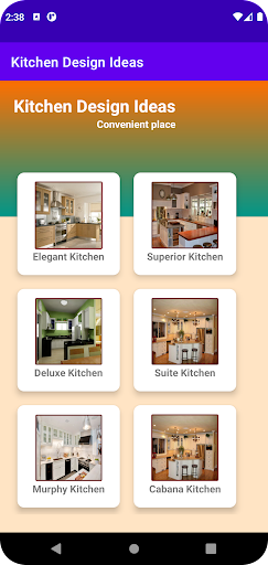 Android application Kitchen Design Ideas screenshort