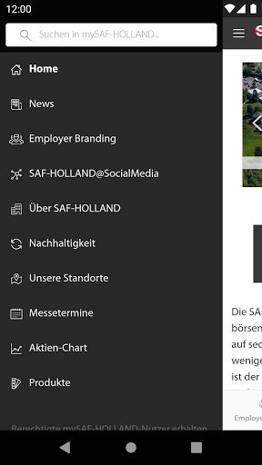 mySAF-HOLLAND Screen 2