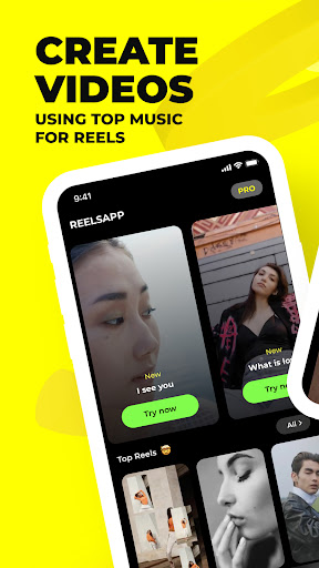 Screenshot of Reelsapp video trends