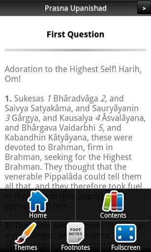 Prasna Upanishad Screen 3
