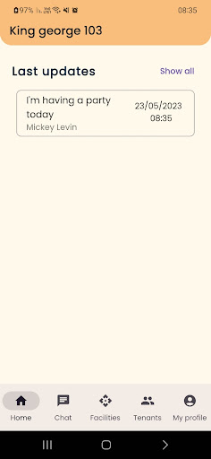 Android application MyBuilding screenshort