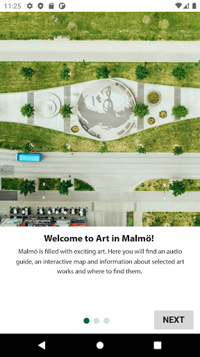 Android application Art in Malmo screenshort