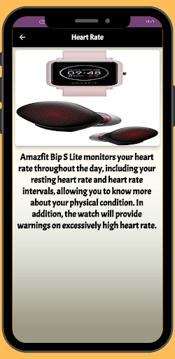 Amazfit Bip S Lite guide Screen 3