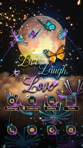 Android application Starry Night Flower- Wallpaper screenshort