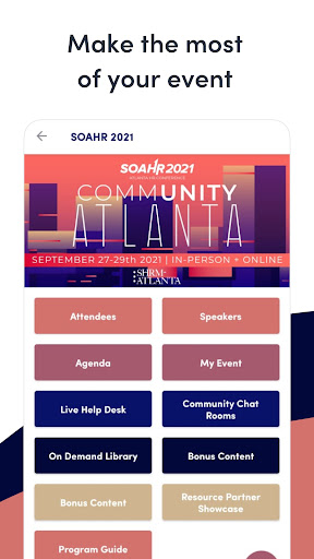 Android application SOAHR 2021 screenshort