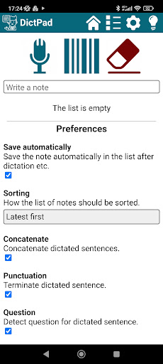 Android application DictPad screenshort