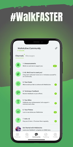 Screenshot of WalkActive with Joanna Hall