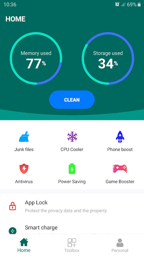 limpiador de teléfonos, amplificador, antivirus