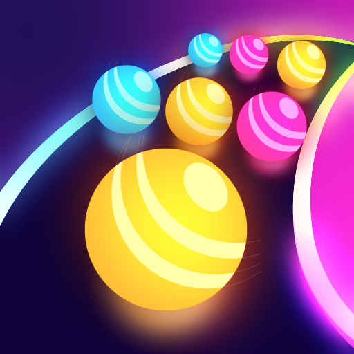 Curvy Color Balls Gamepad logo