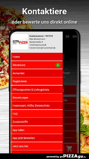 City Pizza Arnstadt Screen 3