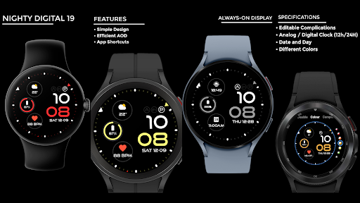 Nighty Digital 19 - watch face screenshot 18