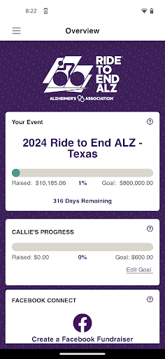 ALZ Fundraising Screen 3