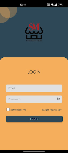 Android application Sedar Merchant screenshort