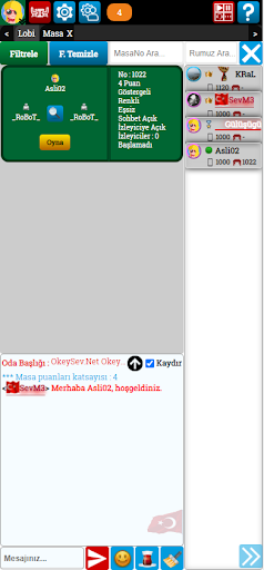 Android application OkeySev.Net - Canlı Okey Oyna screenshort