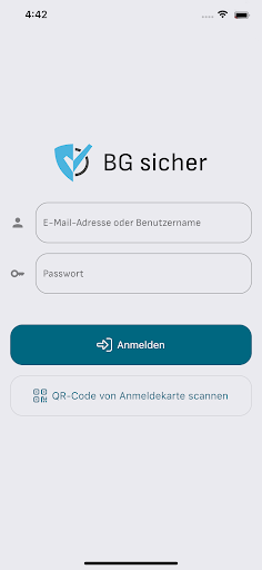 Android application BG sicher screenshort