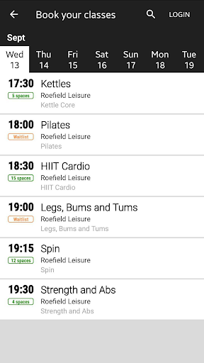 Android application Roefield screenshort