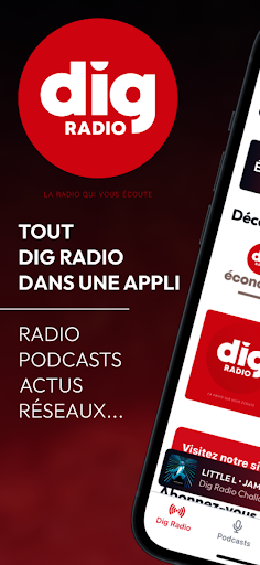 Dig Radio : Podcasts & Actus Screenshot 1 - AppWisp.com