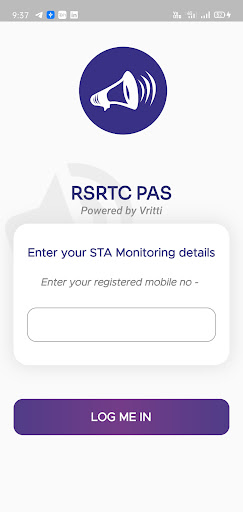 Android application RSRTC PAS screenshort