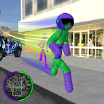 Cover Image of Descargar Flash Speed Stickman Rope Hero Real Robot 1.1 APK