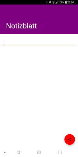 Android application Simple Text Sheet screenshort