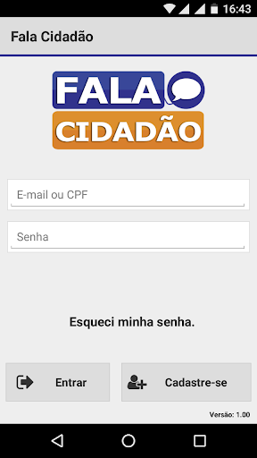 Android application Fala Cidadão Ribeirão Preto screenshort