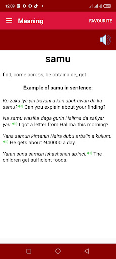 English Hausa Dictionary Pro Screen 3