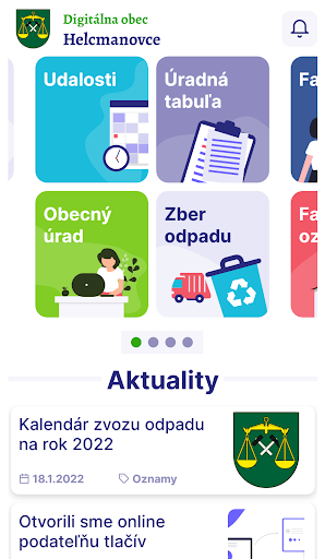 Android application Helcmanovce screenshort