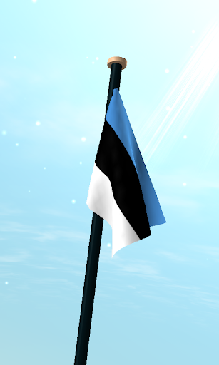 Estonia Flag 3D Live Wallpaper Screen 3