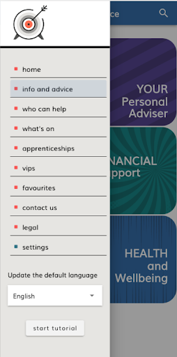 Target Care Leavers App Screen 3