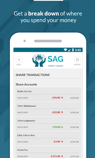 SAG Credit Union Screen 3