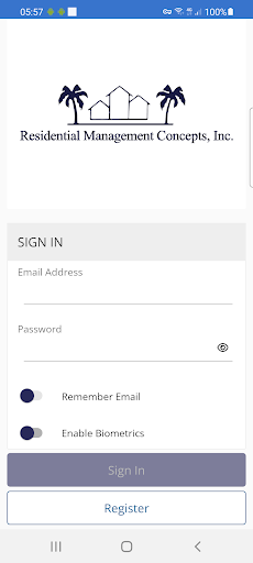 Android application RMC CINC APP screenshort