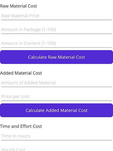 Craft Pricer Screen 3