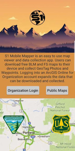Android application S1 Mobile Mapper screenshort