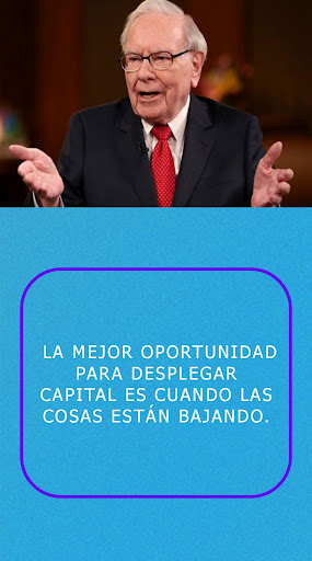 Android application Warren Buffett frases screenshort