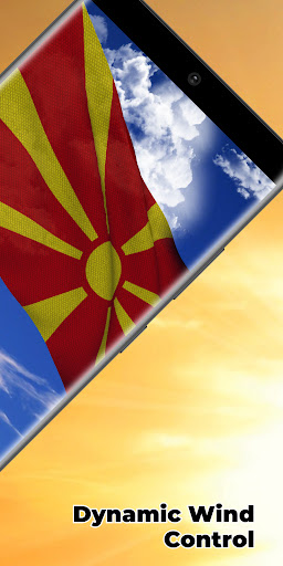 Macedonia Flag Live Wallpaper Screen 2