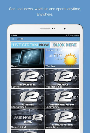 Screenshot of KXII News