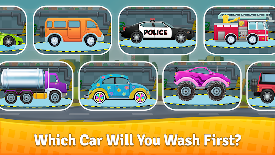 Kid's Toy Car Wash Game