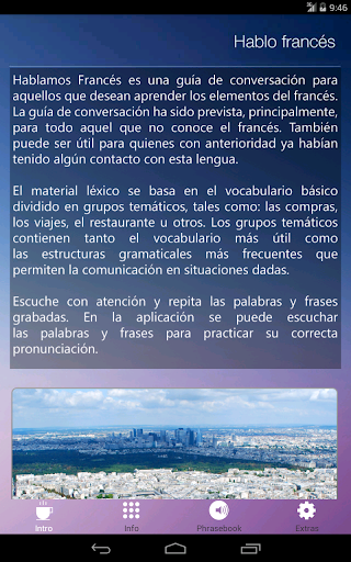 Android application Aprender Francés Audio Curso screenshort
