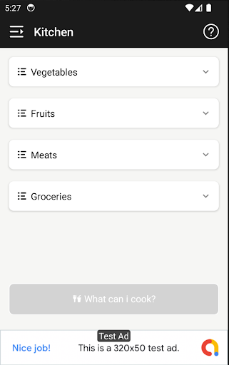 Android application ainfo screenshort