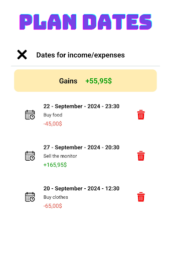 BeneTrack - Income Manager Screenshot