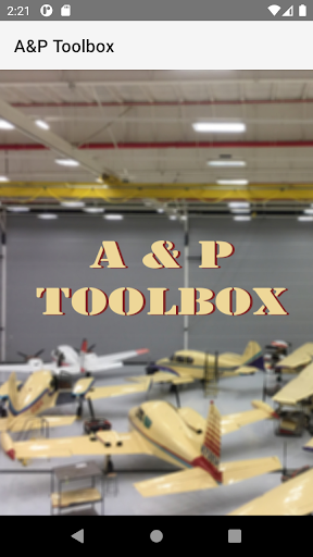 Android application Airframe & Powerplant Toolbox screenshort