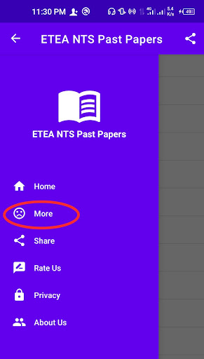Android application ETEA NTS Past Papers screenshort